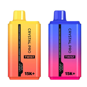 Box of 10 Crystal Pro Twist 15000 Puffs | Dual Flavours 2 In 1